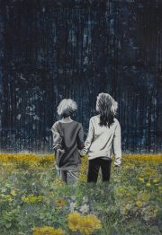 You Oughta Know, 2022, Painting, Mixed Media On Canvas, Nature, Landscape, Friendship 100 X 70 X 2 Cm